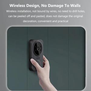 WiFi 스마트 오디오 초인종 카메라 원격 모니터가있는 양방향 무선 비주얼 인터콤 실내 실외 감시