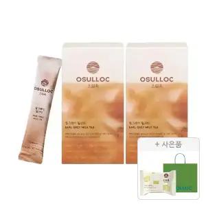 오설록 얼그레이 밀크티 10입, 2개 + 증정(그린티웨하스 17g, 1개+러닝 쇼핑백(소), 1개)