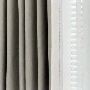 [지나송]리반 암막커튼+코디커튼+커튼봉(특대형)