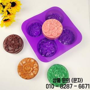 PRZY 꽃 장식 비누 금형 실리카 젤 벌집 잎 고양이 발톱 사각형 수제