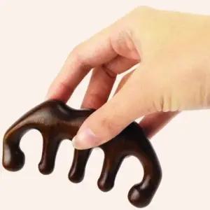 ( )나무 두피 괄사마사지기 머리지압기 림프절마사지기 림프순환마사지기 두피마사지기