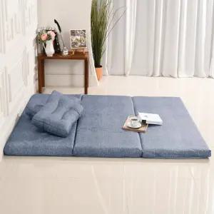 롱탄탄폼 3단 접이식 매트리스 손님용 접는 토퍼 2인 Q