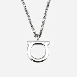 [페라가모]6S 760133 696659 간치니 목걸이 실버