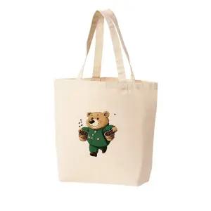 에코백 다양한 색상 사이즈 곰돌이 커피 원두 카페 로스팅