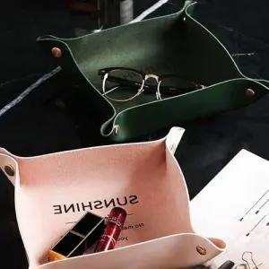 가죽 수납 소형 다용도 정리함 서랍정리함 보관함 트레이 WFISBOR