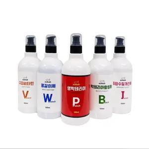 EOBOB 분사형 대용량 500ML 5종세트 / 생박테리아 물갈이제 종합수질개선제 구피비타민 박테리아활성제