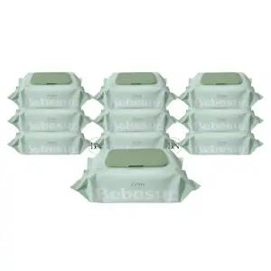 베베숲 제로 유아 물티슈 캡형 80매 10개