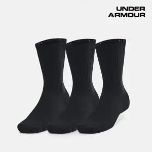 [백화점 정품] 언더아머 Under Armour 유니 UA 트레이닝 코튼 크루 삭스 3켤레 1386311-001