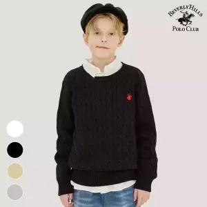 [폴로클럽] 라운드케이블니트