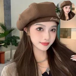 여자모자 영문 레터링 캐주얼 베레모 포인트 패션 여성 모자