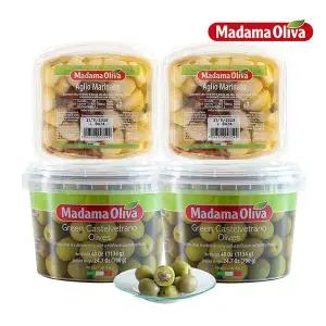 [보라티알] 마다마 그린카스텔 베트라노 올리브 1134g x 2개 + 마늘절임 300g x 2개