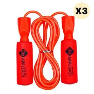 비핏 유아 키즈 어린이 줄넘기 운동 와인레드 X3