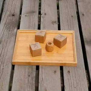 ( )대나무 원형 칫솔 꽂이 칫솔받침 욕실칫솔걸이