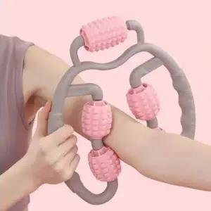 WL 종아리 지압봉 회전 전신마사지 5구롤링 마사지릴