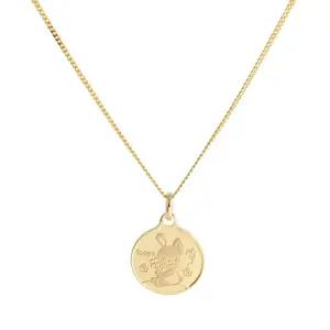 18K 미아방지 유아 어린이 토끼띠 코인 목걸이 IRN32473