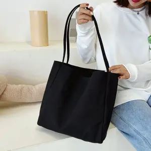 여성 데일리 무지 패브릭 넉넉한 사이즈 숄더백 가방