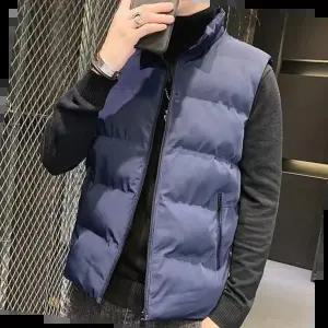 남성 단색 패딩조끼 캐주얼스타일 데일리룩 겨울패딩