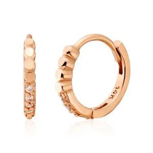 갤러리아 [비앤비골드] 18K 트윙클 버블볼 하프큐빅 원터치 링귀걸이 한쌍 LO