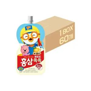 팔도 뽀로로 홍삼쏙쏙 배도라지 100ml x 60개 / 음료수 어린이음료