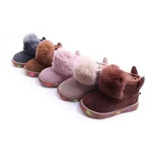 [풋풋]동키 LED 털부츠 유아동 어그 발광신발