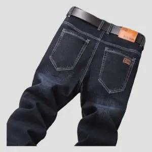 남성 스판 일자 생지 청바지