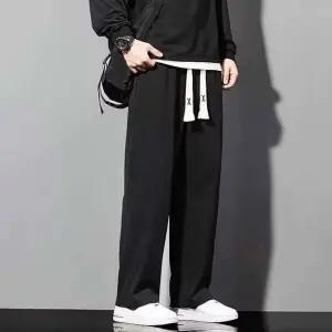 남성 허리밴딩 아이스 긴바지 여름 캐주얼