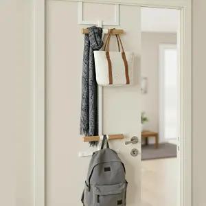 옷장이나 침실 2층 책가방 금속 수납 선반 백팩 홀더 문고리 정리함 입구에 쉽게 설치할 수 있는 비미티