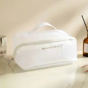 GA컴퍼니 메쉬 화장품 파우치 메이크업 망사 수영복파우치 여행용 대용량 이너백 기저귀 가방