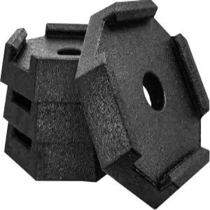 스냅패드 EQ 컴팩트 RV 잭 트래블 또는 호환 B 레벨링 팩 패드 7인치 4개 모터홈에 피트용 트레일러