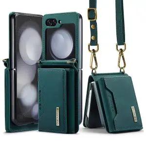 유니블링 갤럭시 z플립 6 5 4 3 자석 가죽 지갑 스트랩 케이스