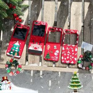 유니블링 갤럭시 z플립 6 5 4 3 레드 크리스마스 트리 케이스