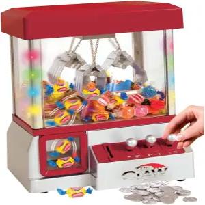 빛과 소리가 있는 Etna 미니 아케이드 인형 뽑기 게임 14인치 x 10인치 빨간색