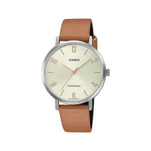 [카시오]카시오 LTP-VT01L-5B 심플 슬림 아날로그 여성 가죽시계