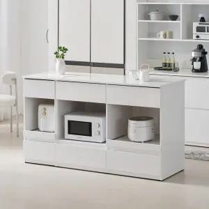 코디 E0 키높은 광파오븐 아일랜드 홈바 식탁 렌지대 수납장 1600X600 YDF305