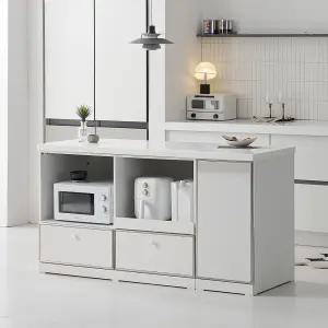 노바 미드센츄리 E0 인조대리석 폭깊은 광파오븐 수납 아일랜드 홈바 식탁 1