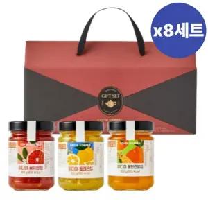 이디야 꿀 과일청 선물 세트 명절 설날 거래처 x 8개