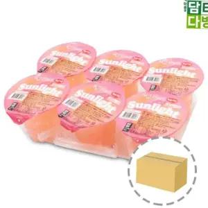 유치원간식 썬라이트 복숭아맛 푸딩젤리 (48개입) 180ml 1BOX