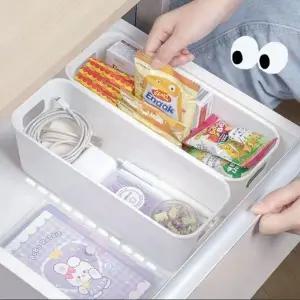 (색상 화이트5P)데스크칸막이 5개세트 화장대서랍정리함 수납박스 트레이