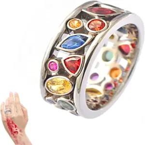 마그테라피 쿼츠 슬리밍 링 모이사나이트 토리나 크리스탈 이오닉스 히스크릿 림프 배액 요법 다색