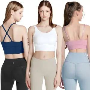 [하프클럽/테슬라]테슬라 빅사이즈 노와이어 슬림핏 스포츠 러닝 브라탑 3