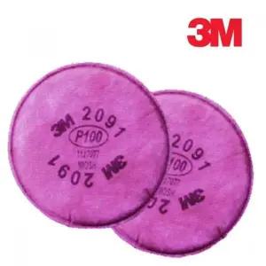 [하프클럽/]ksr 3M 방독마스크 방진필터 2091 1봉 2개입