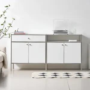 시엘 1600 미드센츄리 높은 도어 서랍 선반 수납장