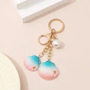 [하프클럽/]조개 모양 키링 가방 고리 장식 키홀더 바다 소품