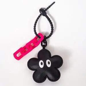 [하프클럽/]가죽 키링 블랙돌이 스타일링 고리 가방 장식 키홀더