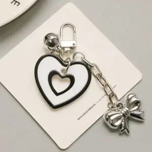 [하프클럽/]하트 모양 키링 고리 가방 장식용 투라인 키홀더