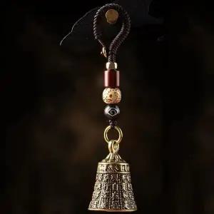 [하프클럽/]반야심경 법륜 회전 불교 종 열쇠고리