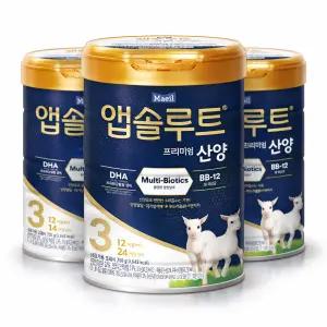 앱솔루트 프리미엄 산양 분유 3단계(12~24개월)750g, 3개