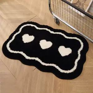 [아도라하우스]러버 하트 논슬립 포인트 러그 40x60cm