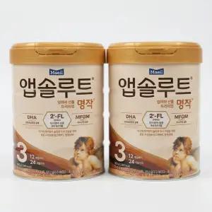 앱솔루트 명작 2FL 분유 3단계(12~24개월)800g, 2캔