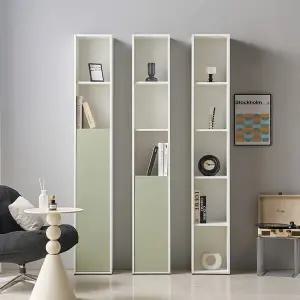 [착불] 비앙스 슬림 틈새 5단 책장 수납장 도어형